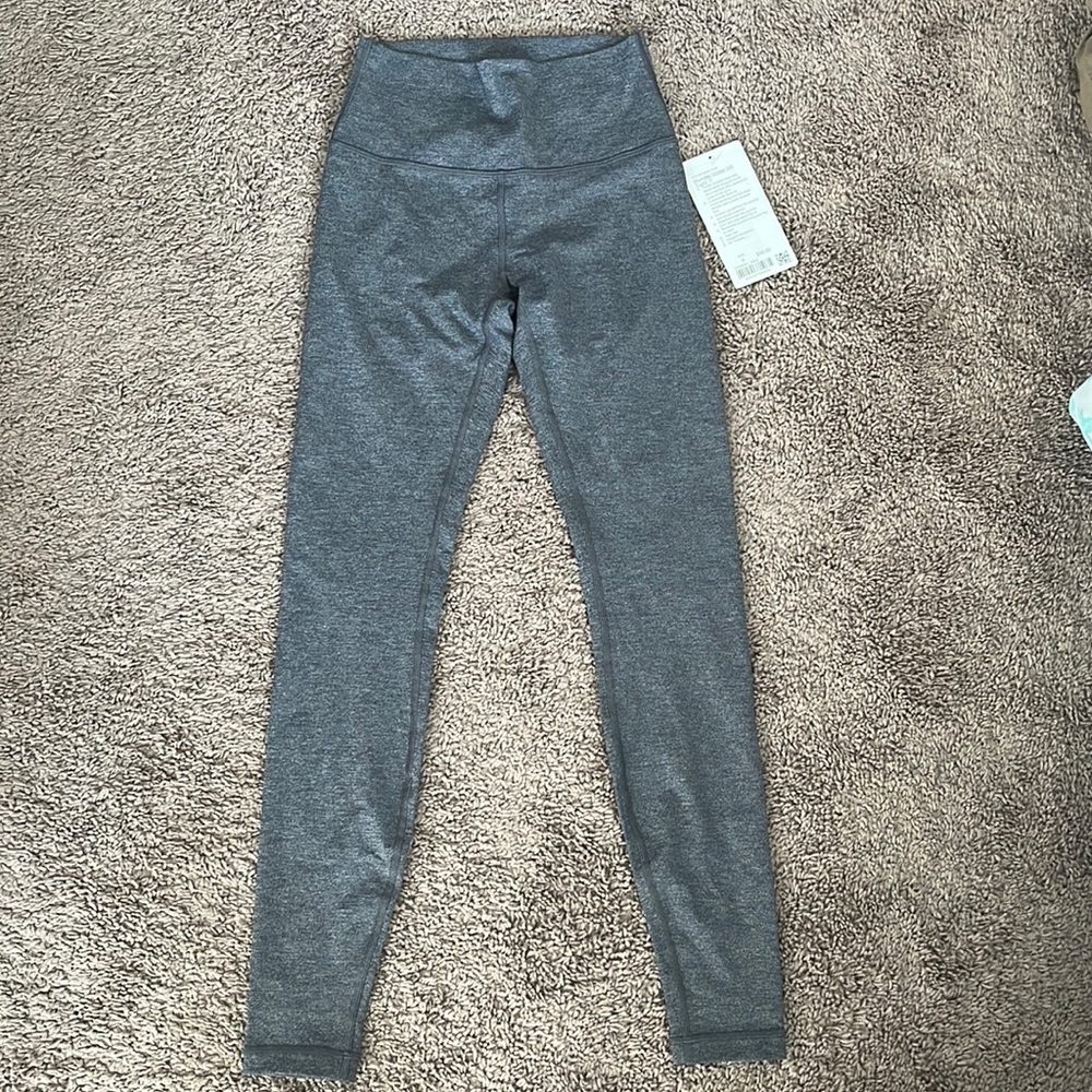 Gray Lululemon Wunder Under HR Tight *F